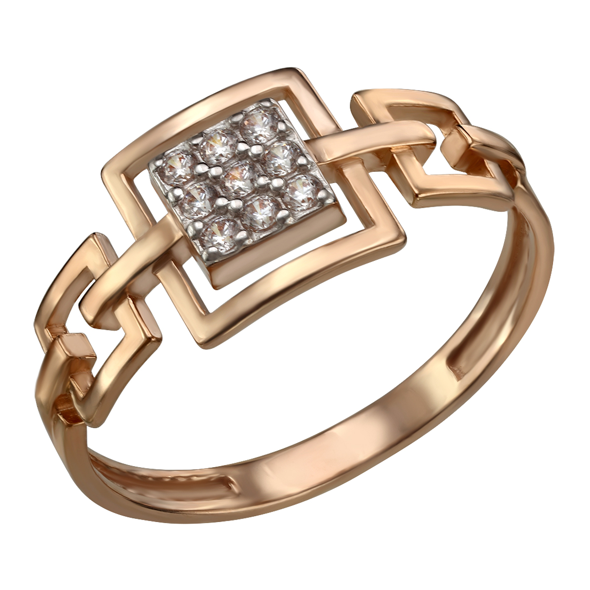

Золотое кольцо с фианитами Tango Jewellery Company 380438 размер 16.5