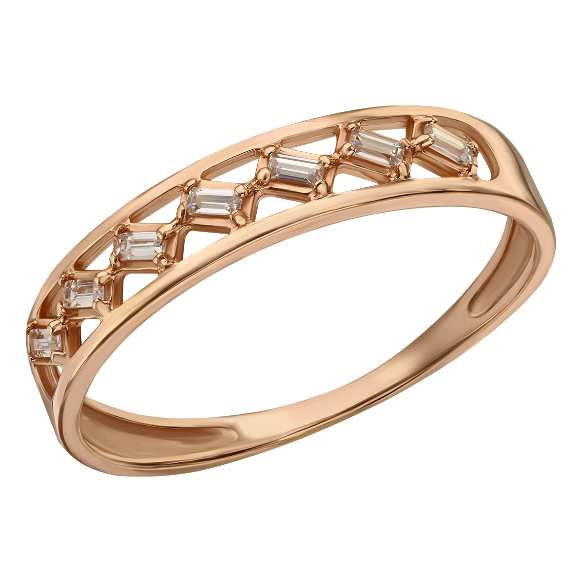 

Золотое кольцо с фианитами Tango Jewellery Company 380577 размер 19