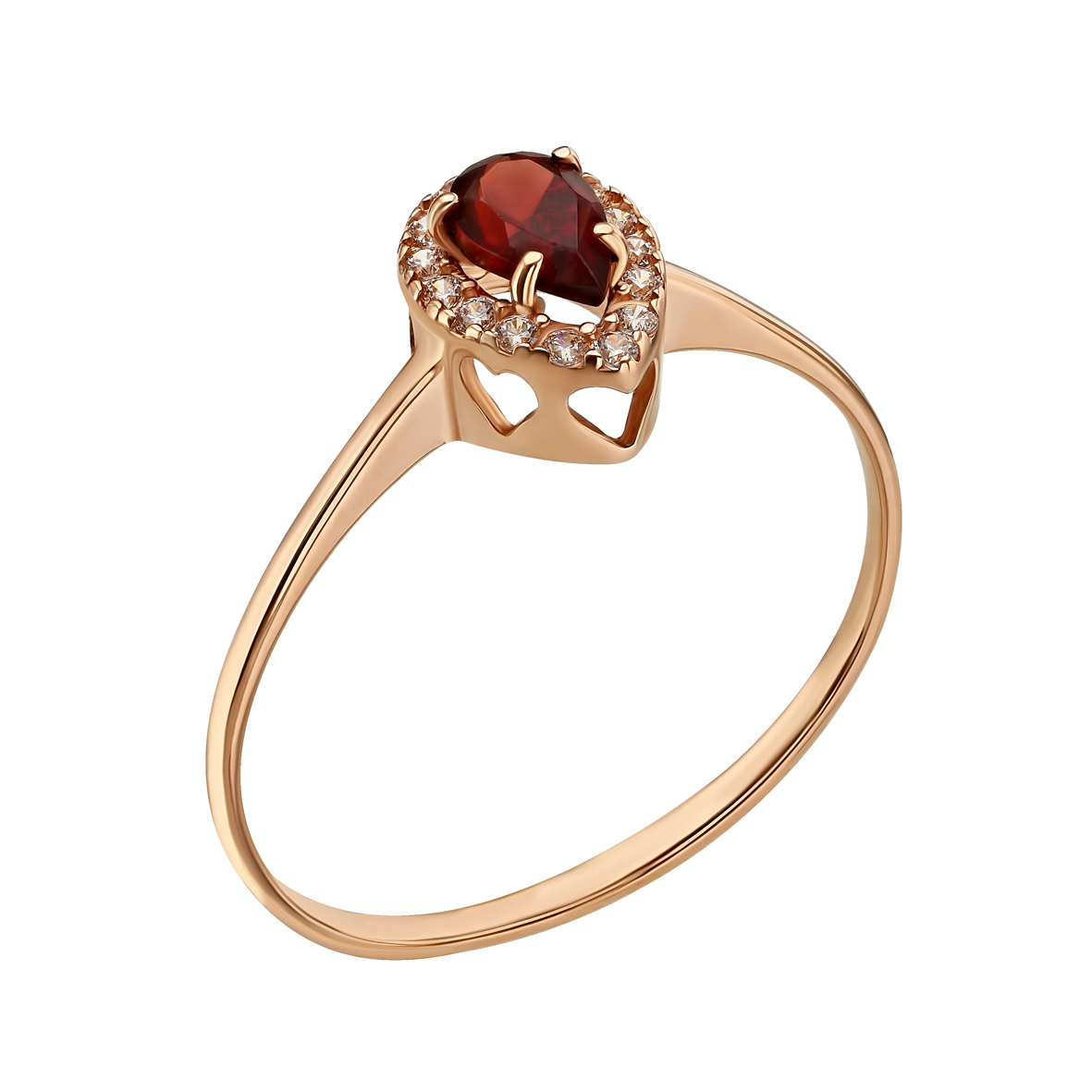 

Золотое кольцо с гранатом и фианитами Tango Jewellery Company 364674 размер 18.5