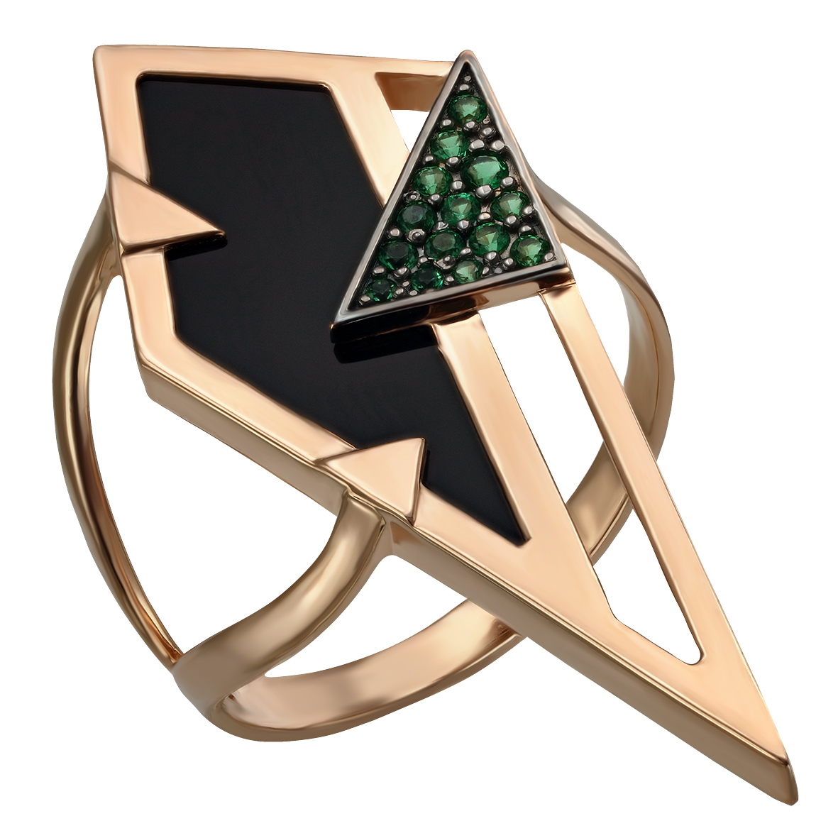 

Золотое кольцо с агатом и фианитами Tango Jewellery Company 369613 размер 19.5