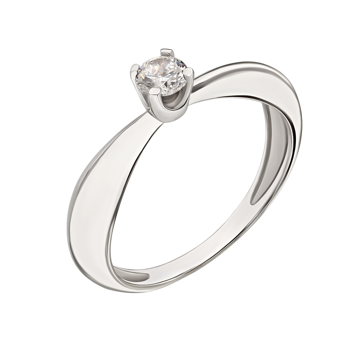 

Кольцо в белом золоте с фианитом Tango Jewellery Company 330987В размер 18.5