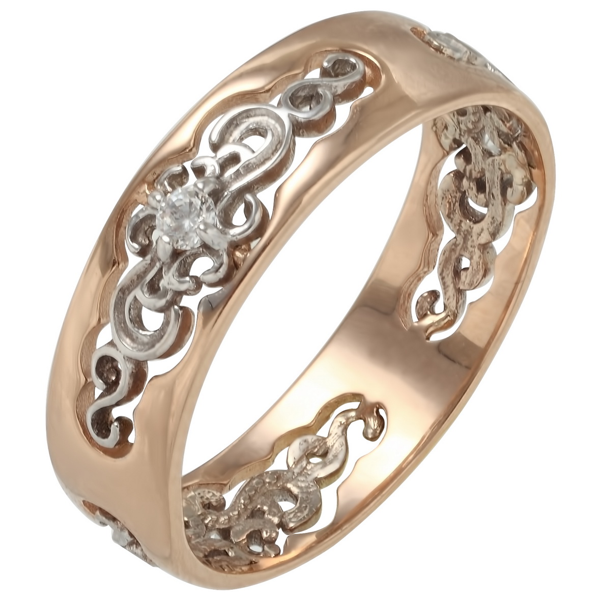 

Золотое кольцо с фианитами Tango Jewellery Company 330999 размер 16