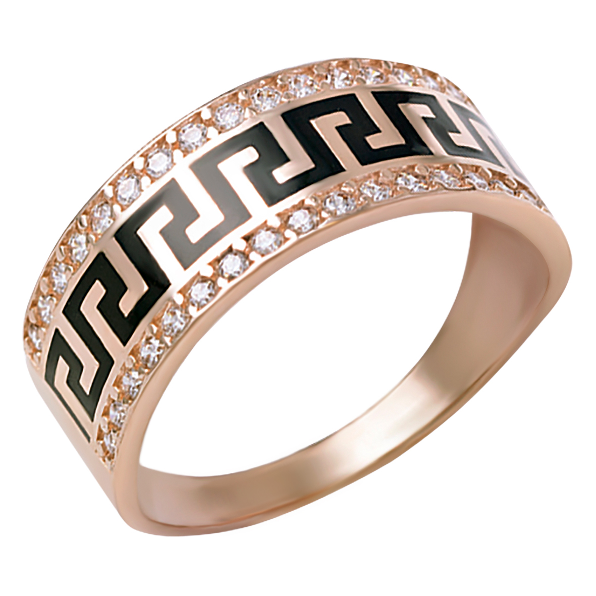 

Золотое кольцо с фианитами и эмалью Tango Jewellery Company 380152Е размер 18