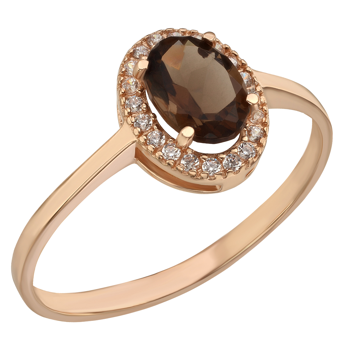

Золотое кольцо с кварцем и фианитами Tango Jewellery Company 368665 размер 18.5