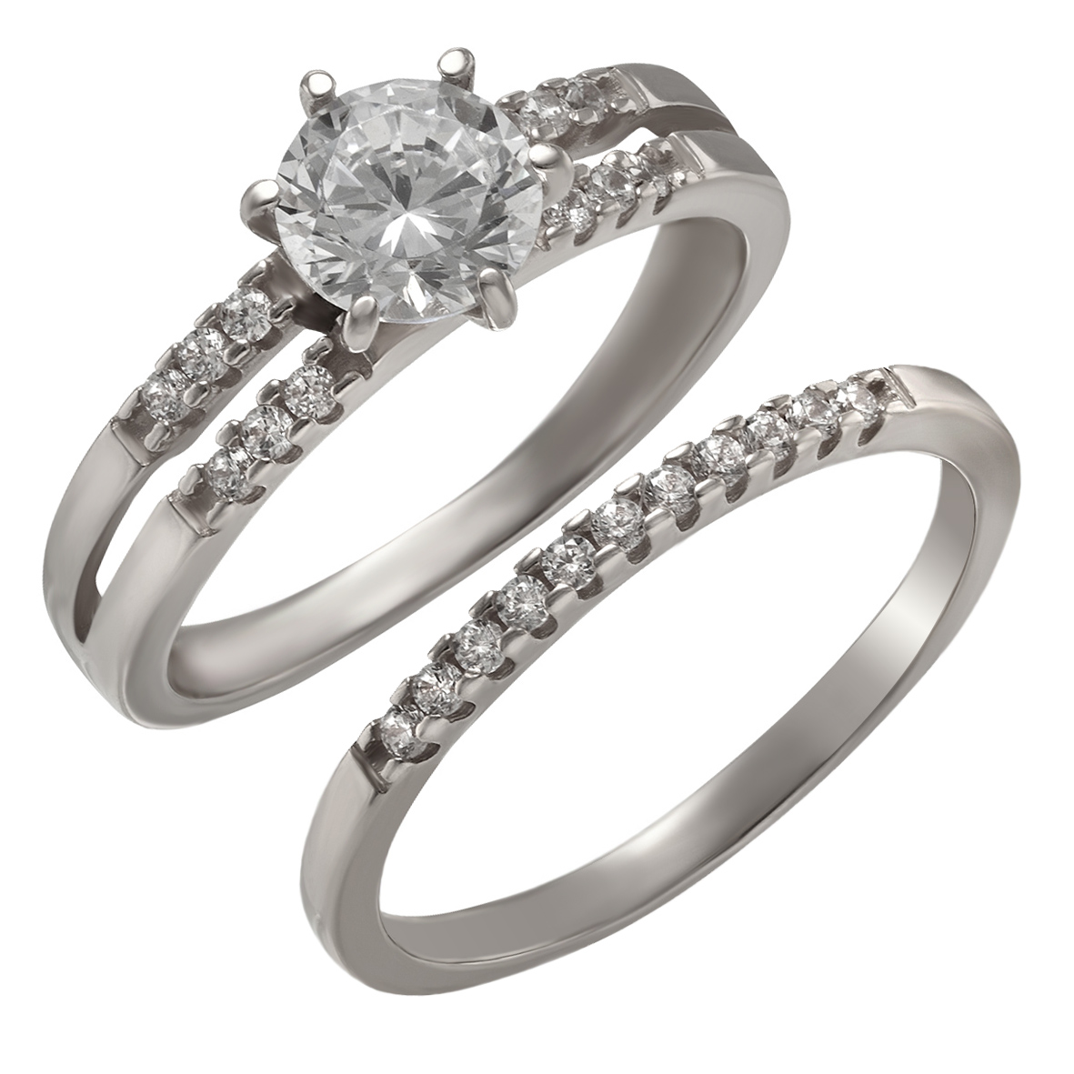 

Серебряное кольцо с фианитами Tango Jewellery Company 380358С размер 16