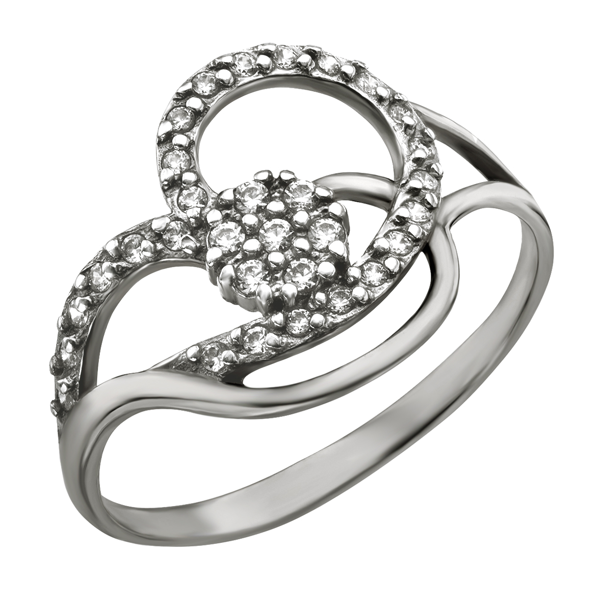 

Серебряное кольцо с фианитами Tango Jewellery Company 320883С размер 17