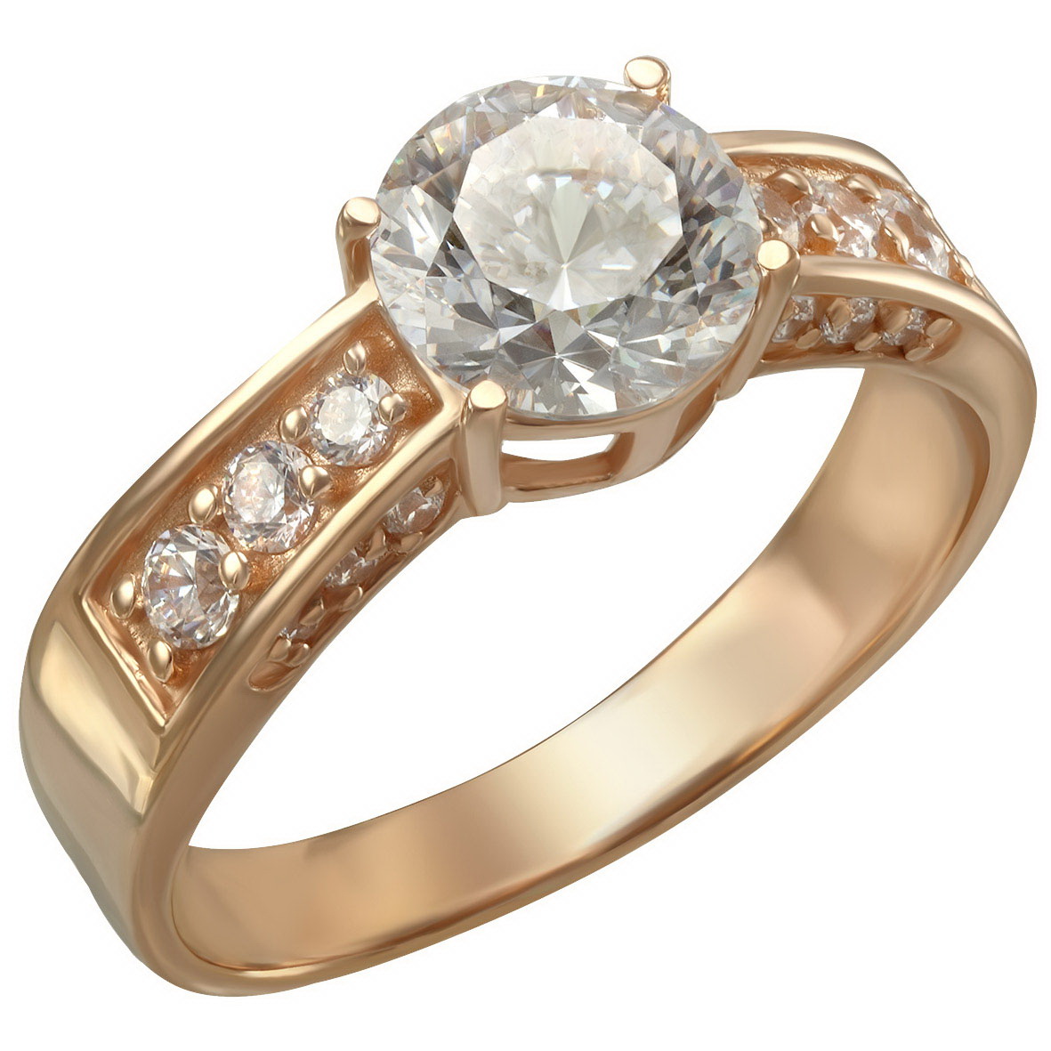

Золотое кольцо с фианитами Tango Jewellery Company 380384 размер 16