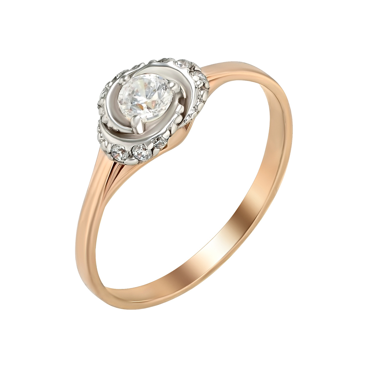 

Золотое кольцо с фианитами Tango Jewellery Company 330994 размер 17