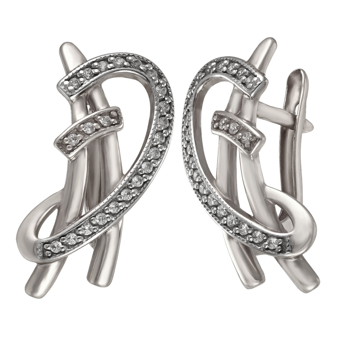 

Серебряные серьги с фианитами Tango Jewellery Company 420843С