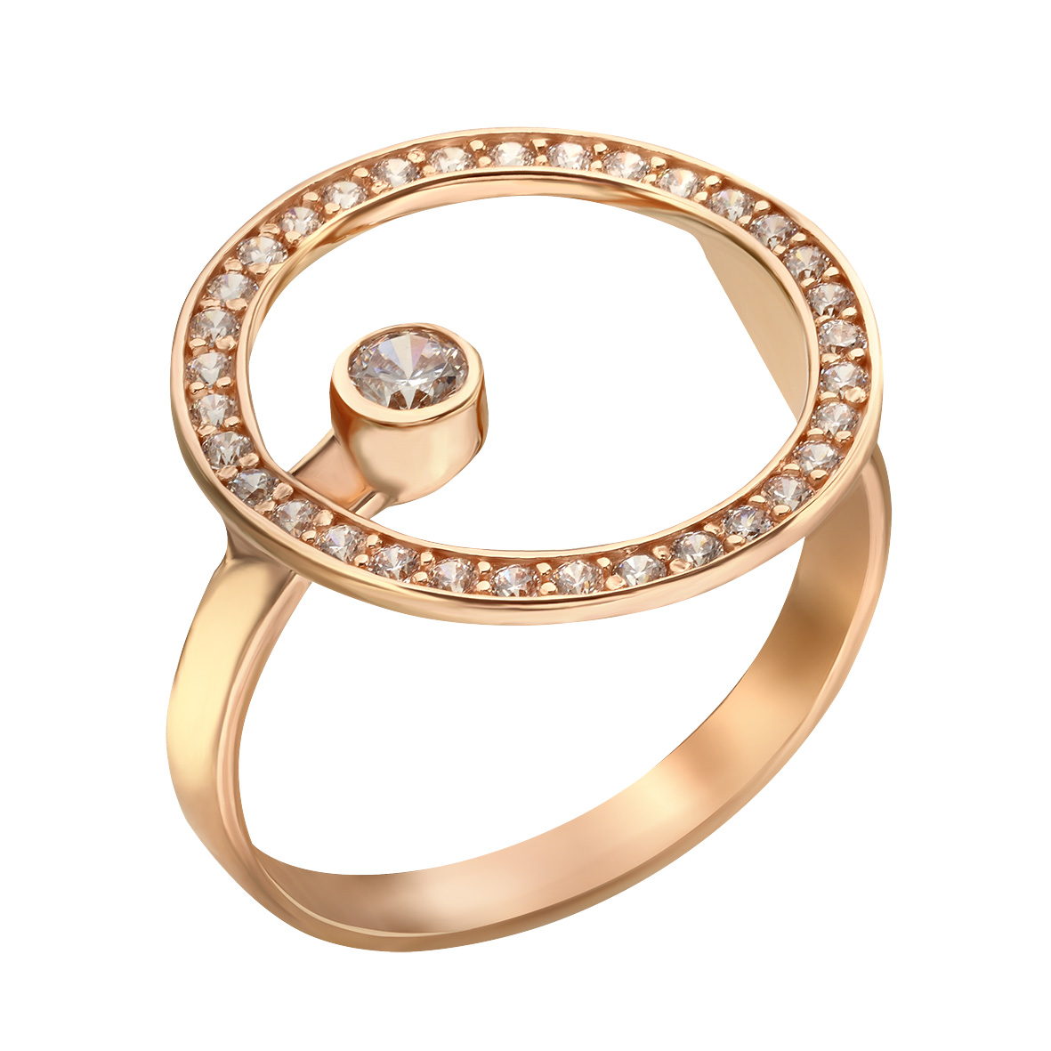 

Золотое кольцо с фианитами Tango Jewellery Company 380630 размер 18.5