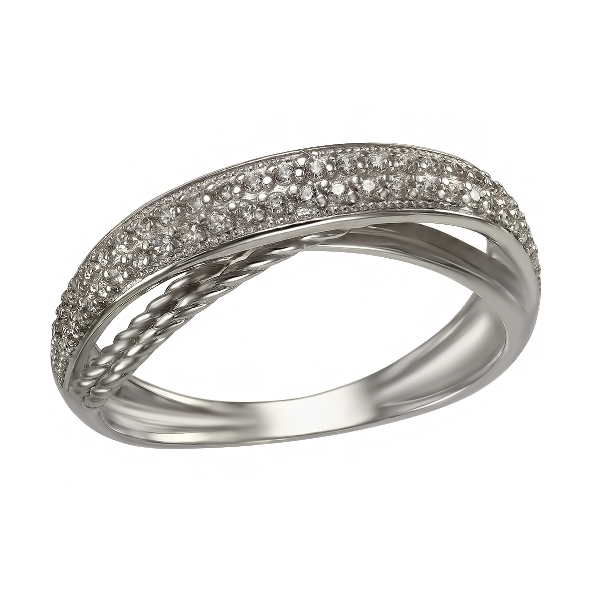 

Серебряное кольцо с фианитами Tango Jewellery Company 380142С размер 19