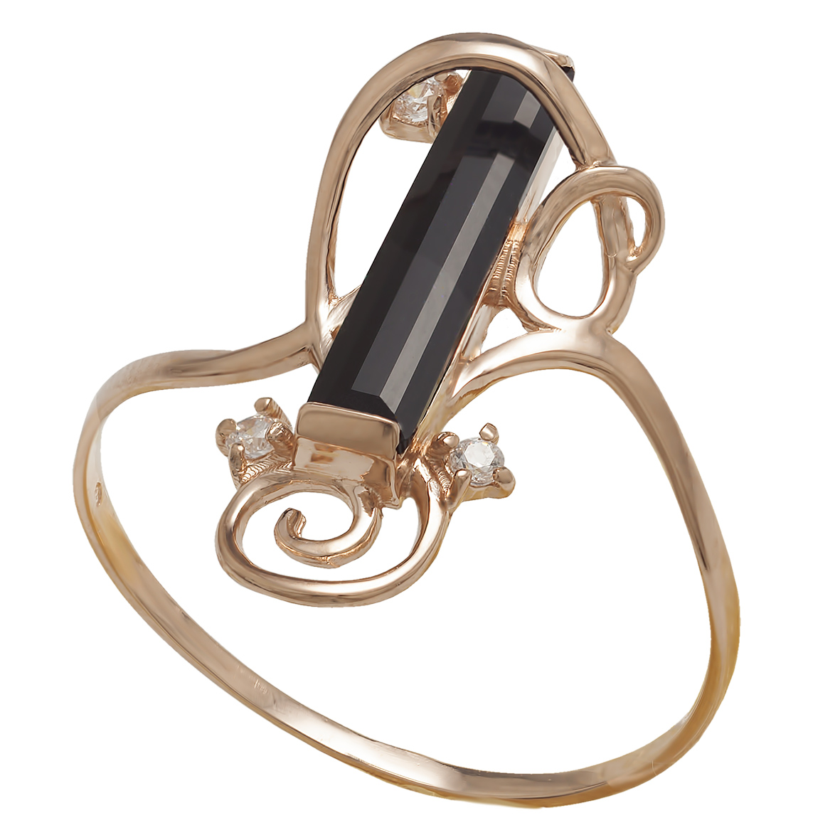 

Золотое кольцо с агатом и фианитами Tango Jewellery Company 369538 размер 16