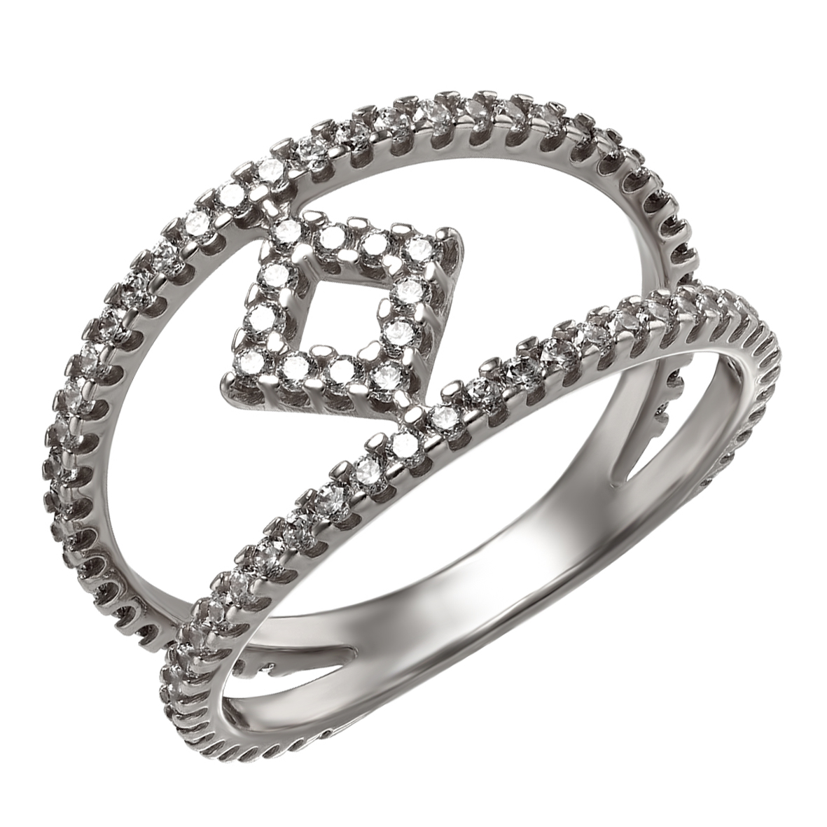 

Серебряное кольцо с фианитами Tango Jewellery Company 380356С размер 18