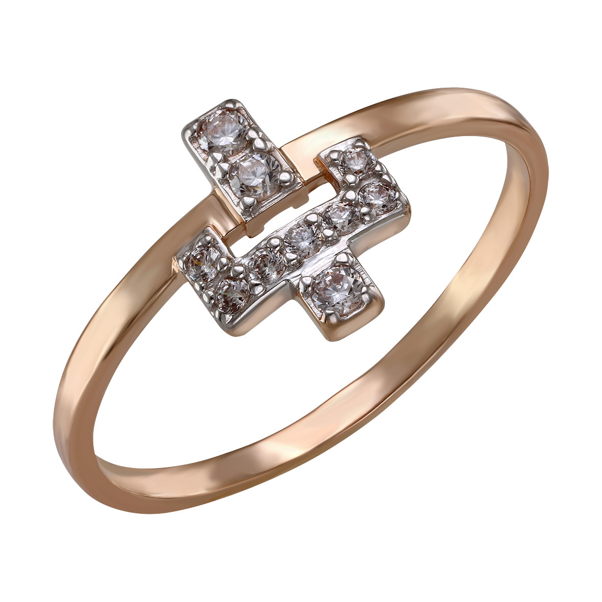

Золотое кольцо с фианитами Tango Jewellery Company 380456 размер 17.5