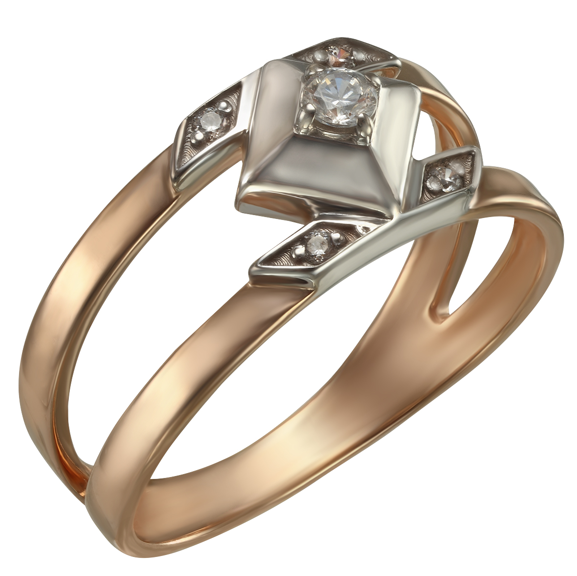 

Золотое кольцо с фианитами Tango Jewellery Company 350016 размер 16
