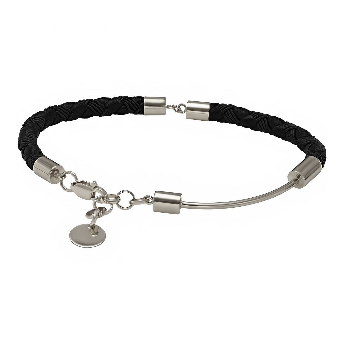

Серебряный браслет с текстилем Tango Jewellery Company 910067С размер 200