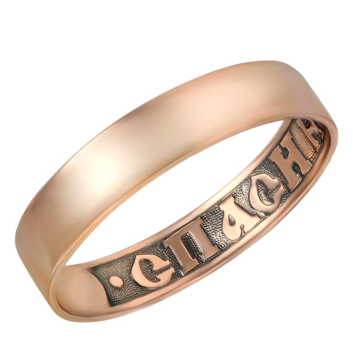 

Золотое обручальное кольцо "Спаси и Сохрани" Tango Jewellery Company 340012 размер 19.5