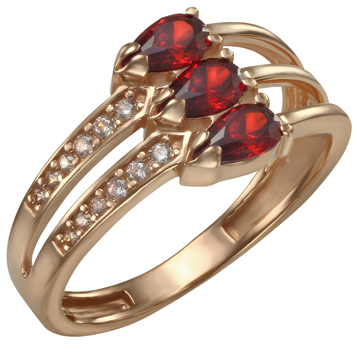 

Золотое кольцо с фианитами Tango Jewellery Company 380411 размер 18