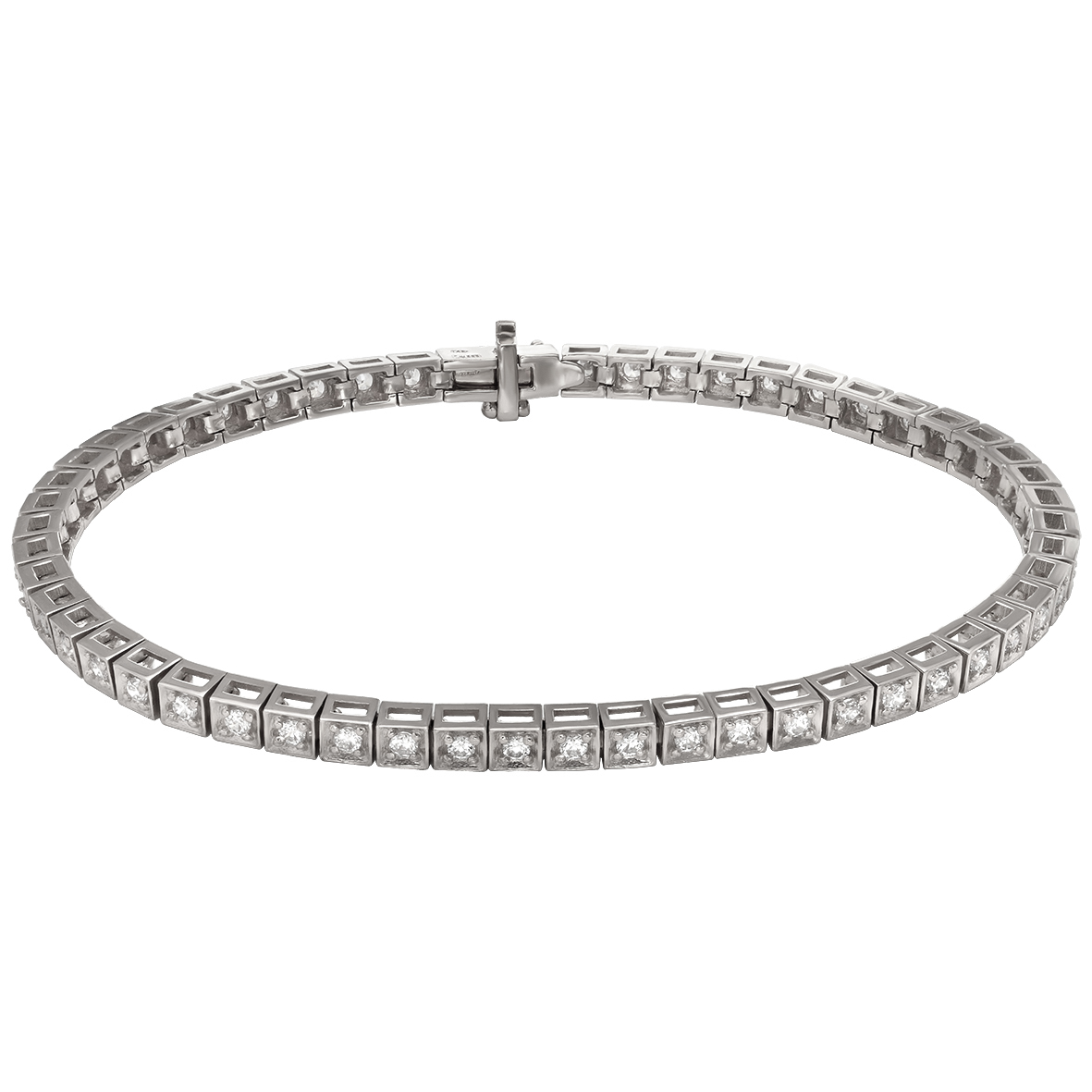 

Золотой браслет с фианитами Tango Jewellery Company 892045В размер 180