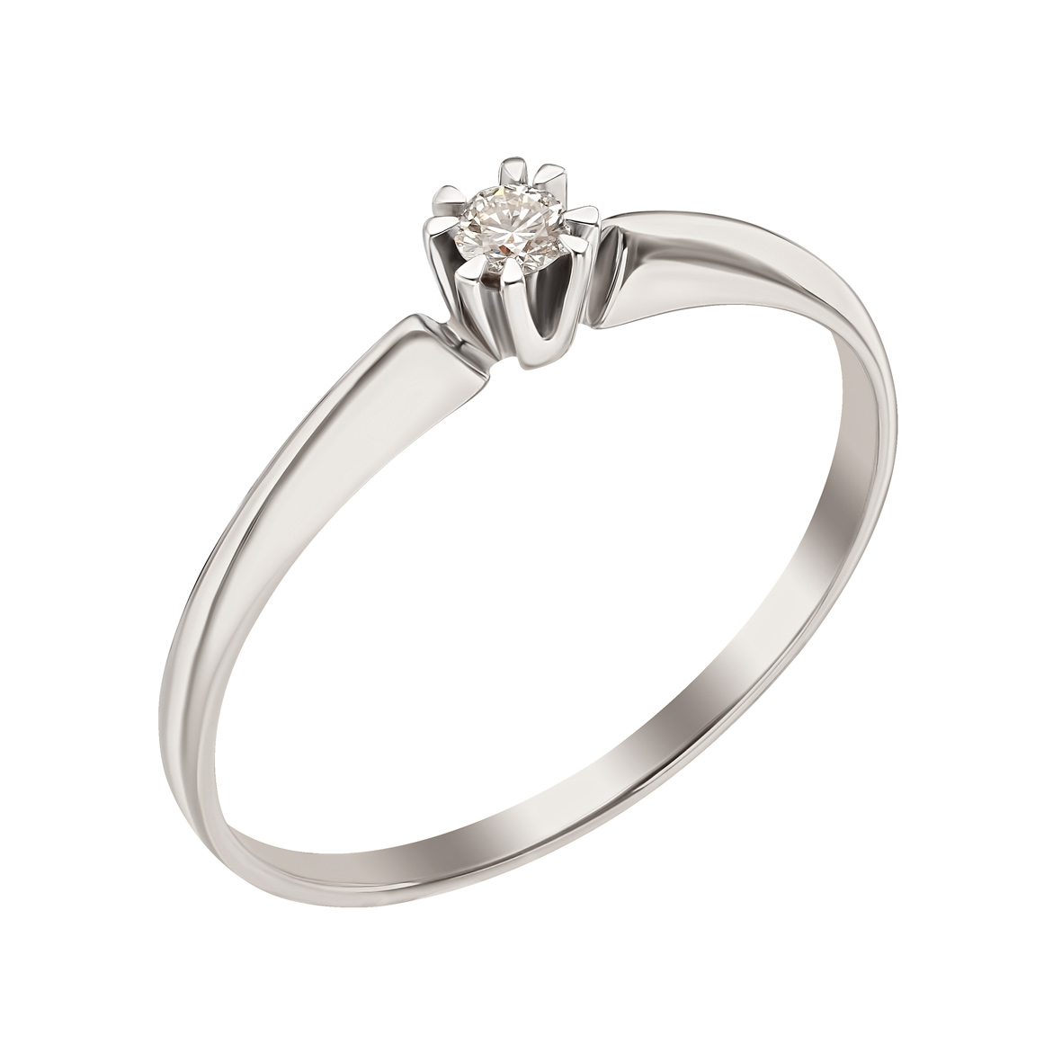 

Кольцо в белом золоте с бриллиантом Tango Jewellery Company 750673В размер 17