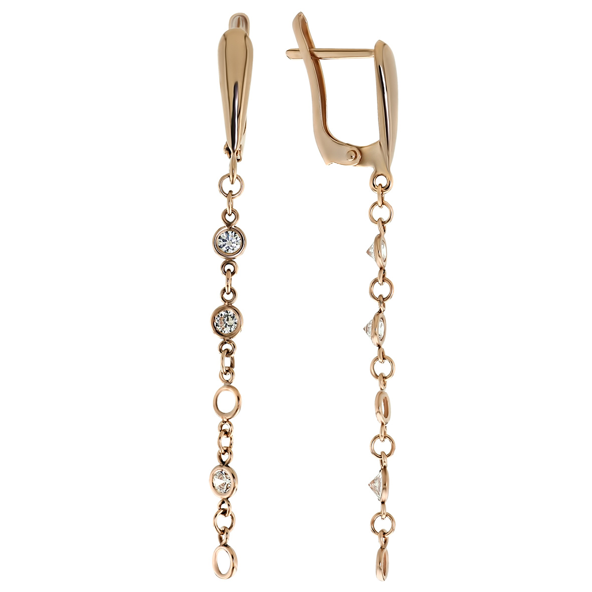

Золотые серьги с фианитами Tango Jewellery Company 480056