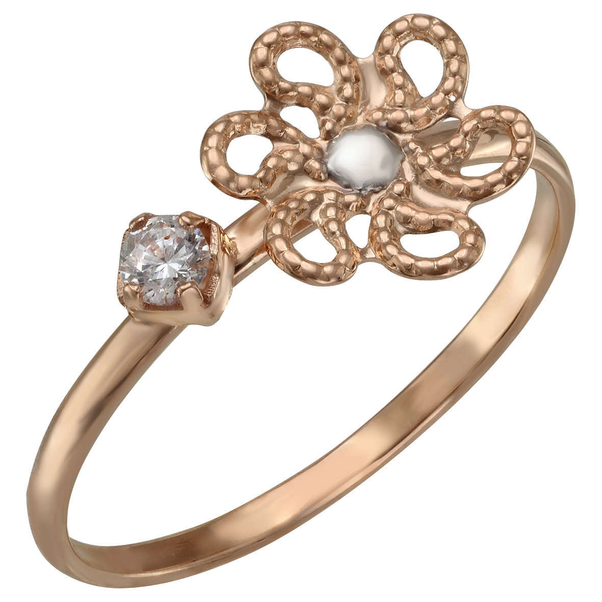 

Золотое кольцо с фианитом Tango Jewellery Company 390205 размер 16.5