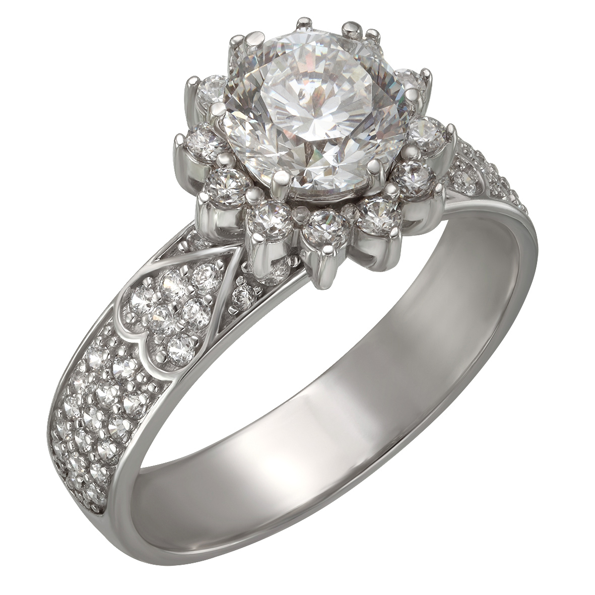 

Золотое кольцо с фианитами Tango Jewellery Company 350043В размер 19