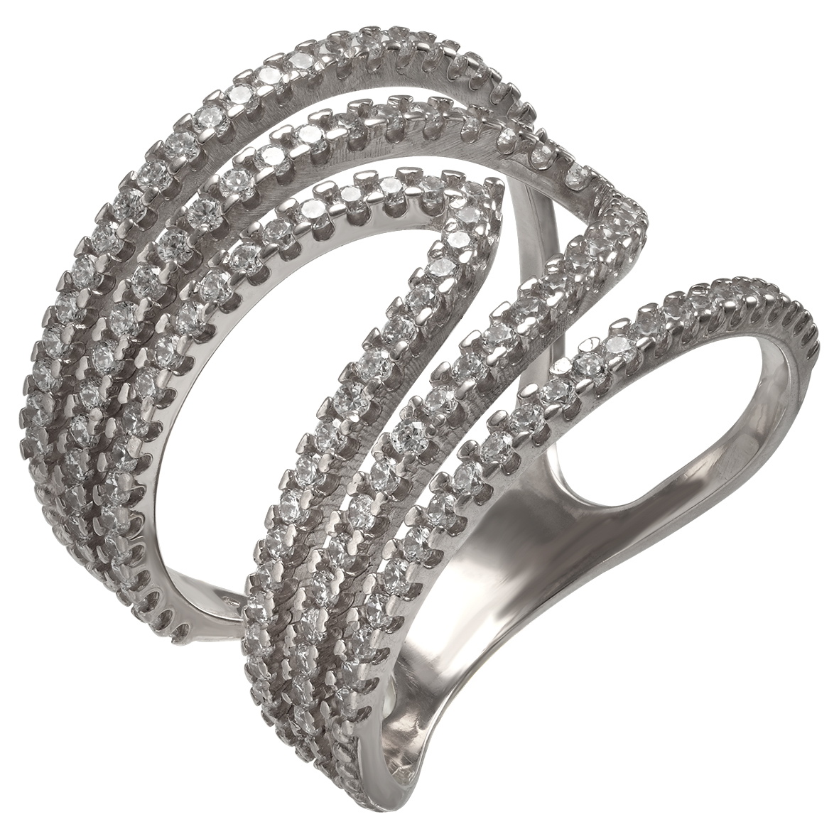 

Серебряное кольцо с фианитами Tango Jewellery Company 380357С размер 17.5