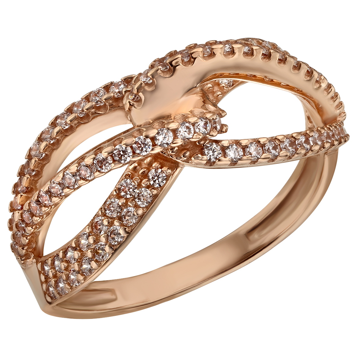 

Золотое кольцо с фианитами Tango Jewellery Company 380482 размер 18