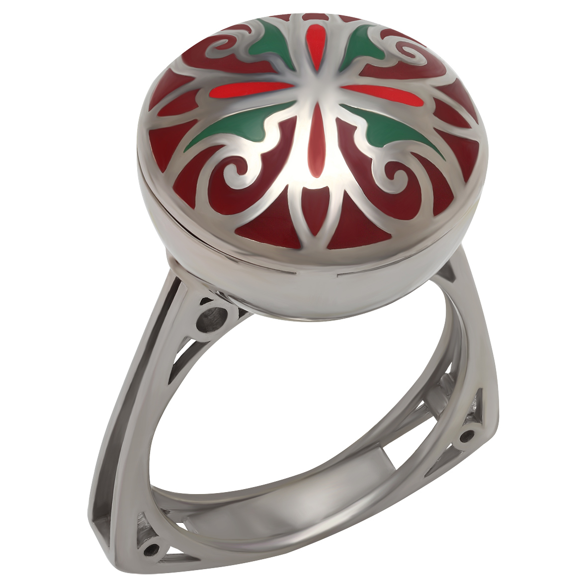 

Серебряное кольцо с эмалью Tango Jewellery Company 310277А размер 19