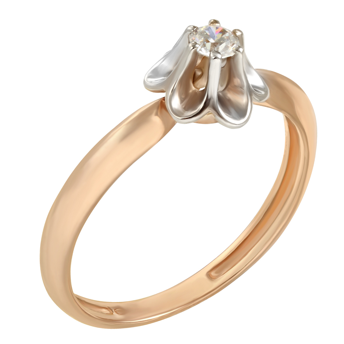 

Золотое кольцо с фианитом Tango Jewellery Company 330993 размер 17