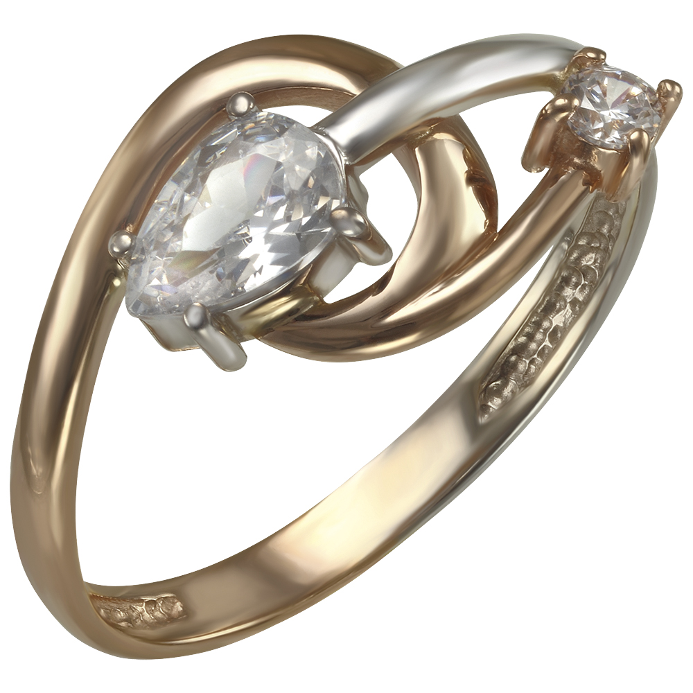 

Золотое кольцо с фианитами Tango Jewellery Company 350019 размер 17