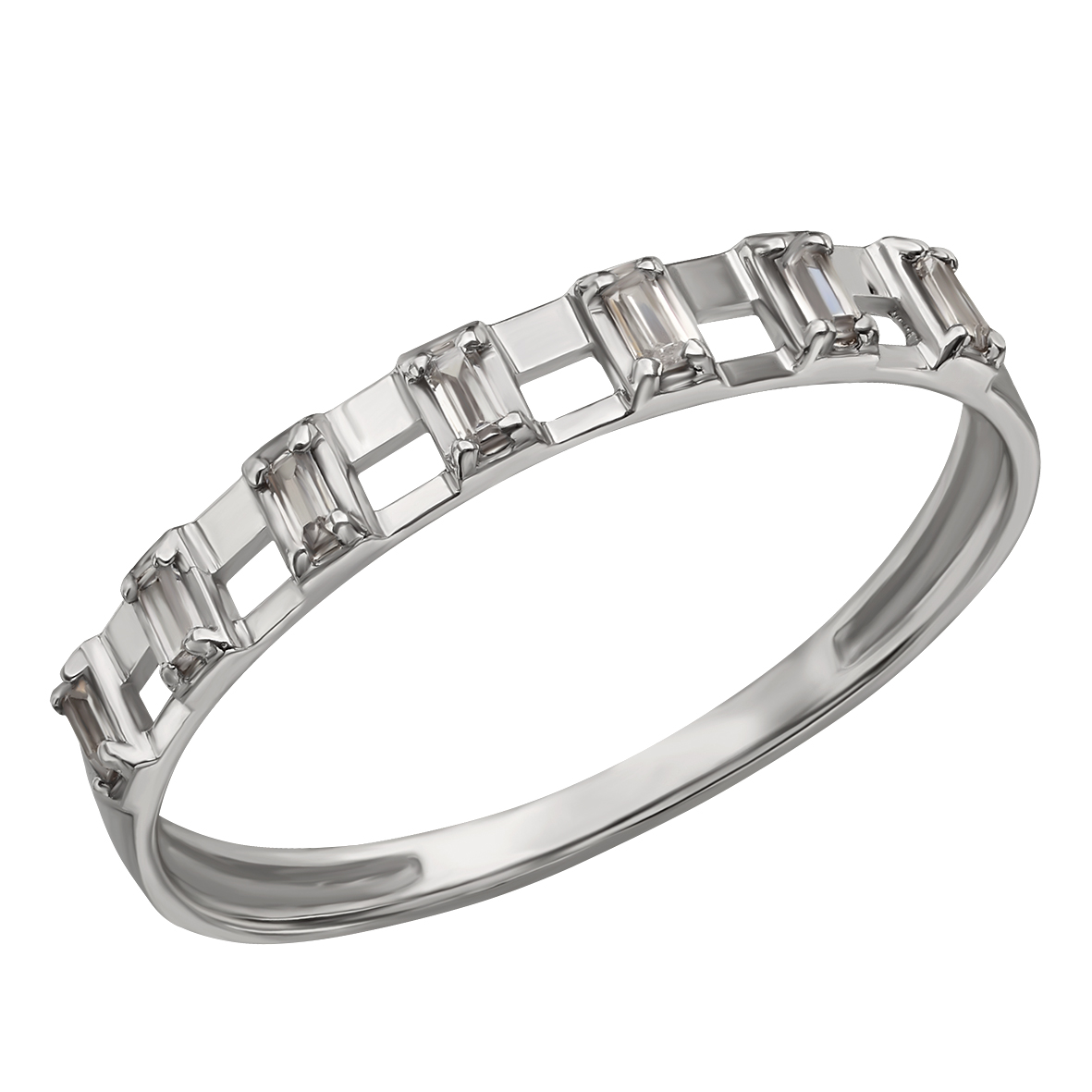 

Кольцо в белом золоте с вставками фианитов Tango Jewellery Company 380572В размер 16.5