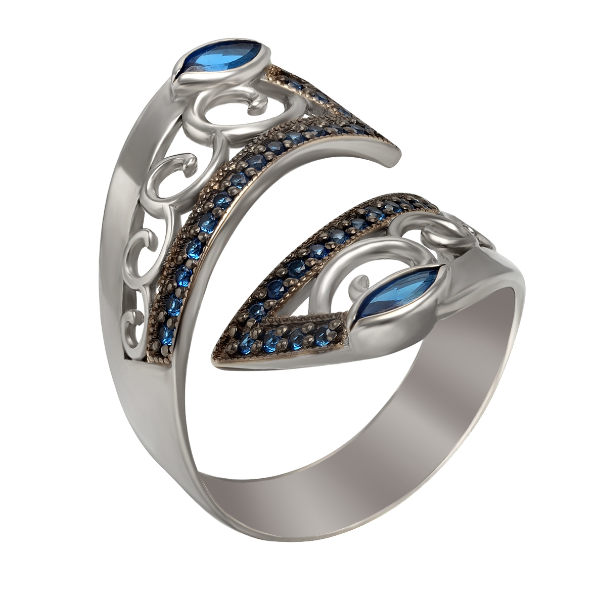 

Серебряное кольцо с фианитами Tango Jewellery Company 380061С размер 17.5