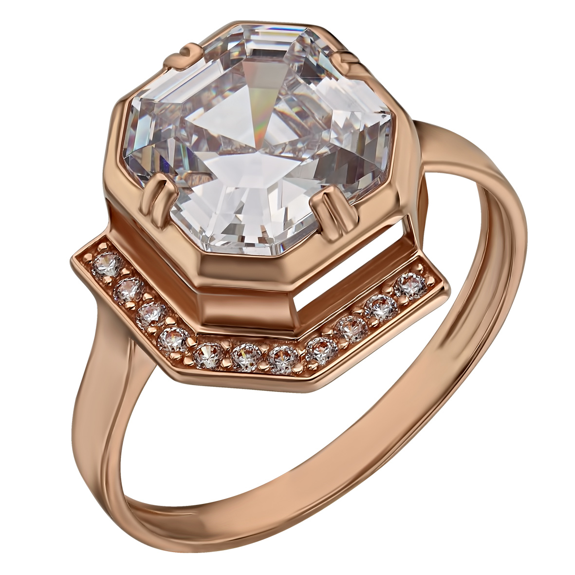 

Золотое кольцо с фианитами Tango Jewellery Company 380508 размер 18.5