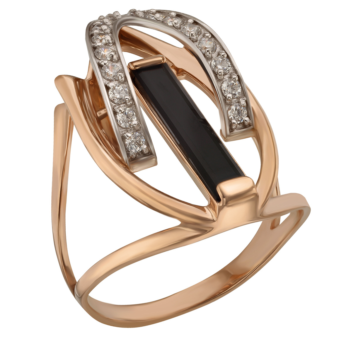 

Золотое кольцо с агатом и фианитами Tango Jewellery Company 379646 размер 17.5