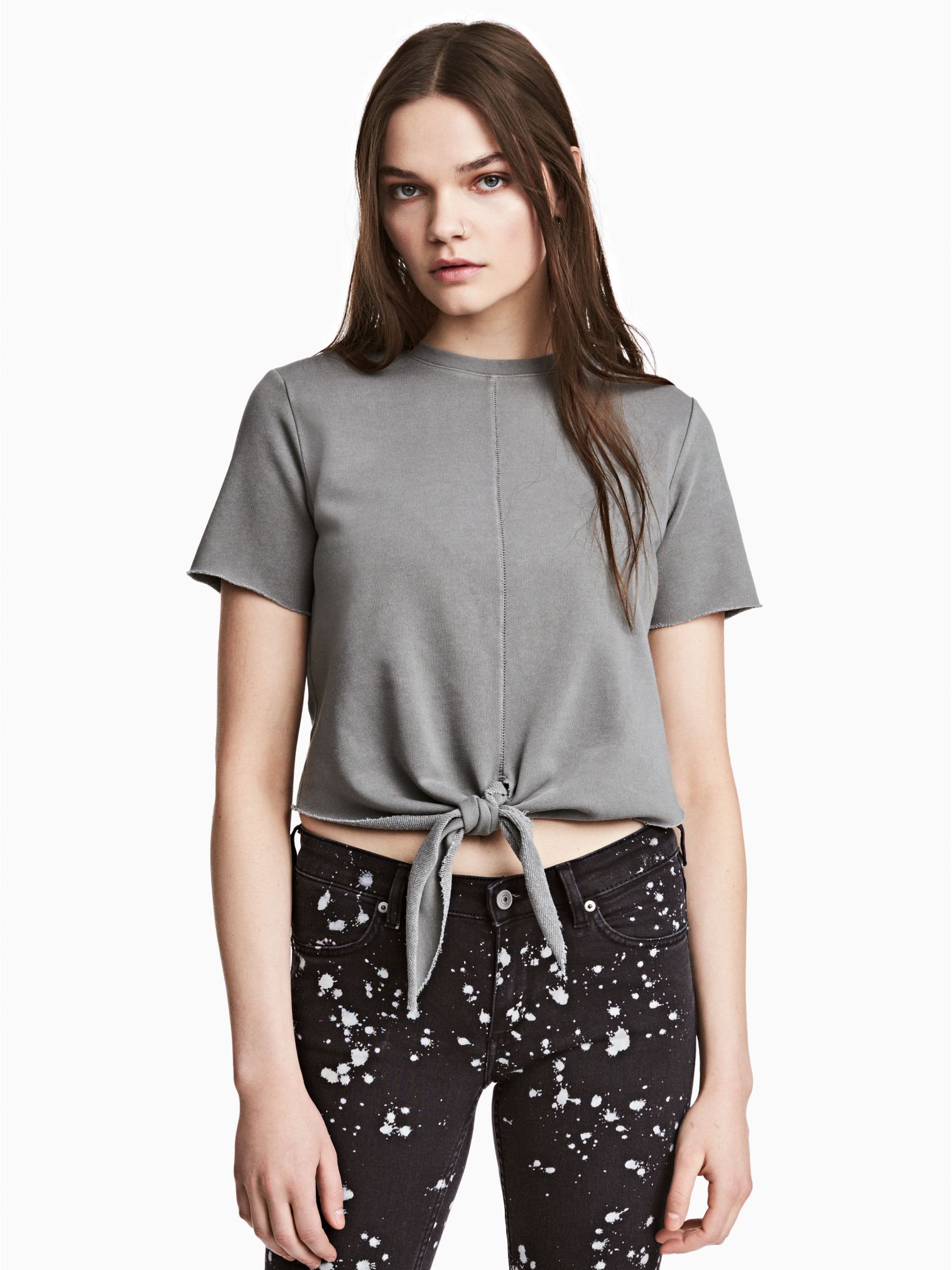 

Топ H&M 0469830-5  Серый, Топ H&M 0469830-5 L Серый
