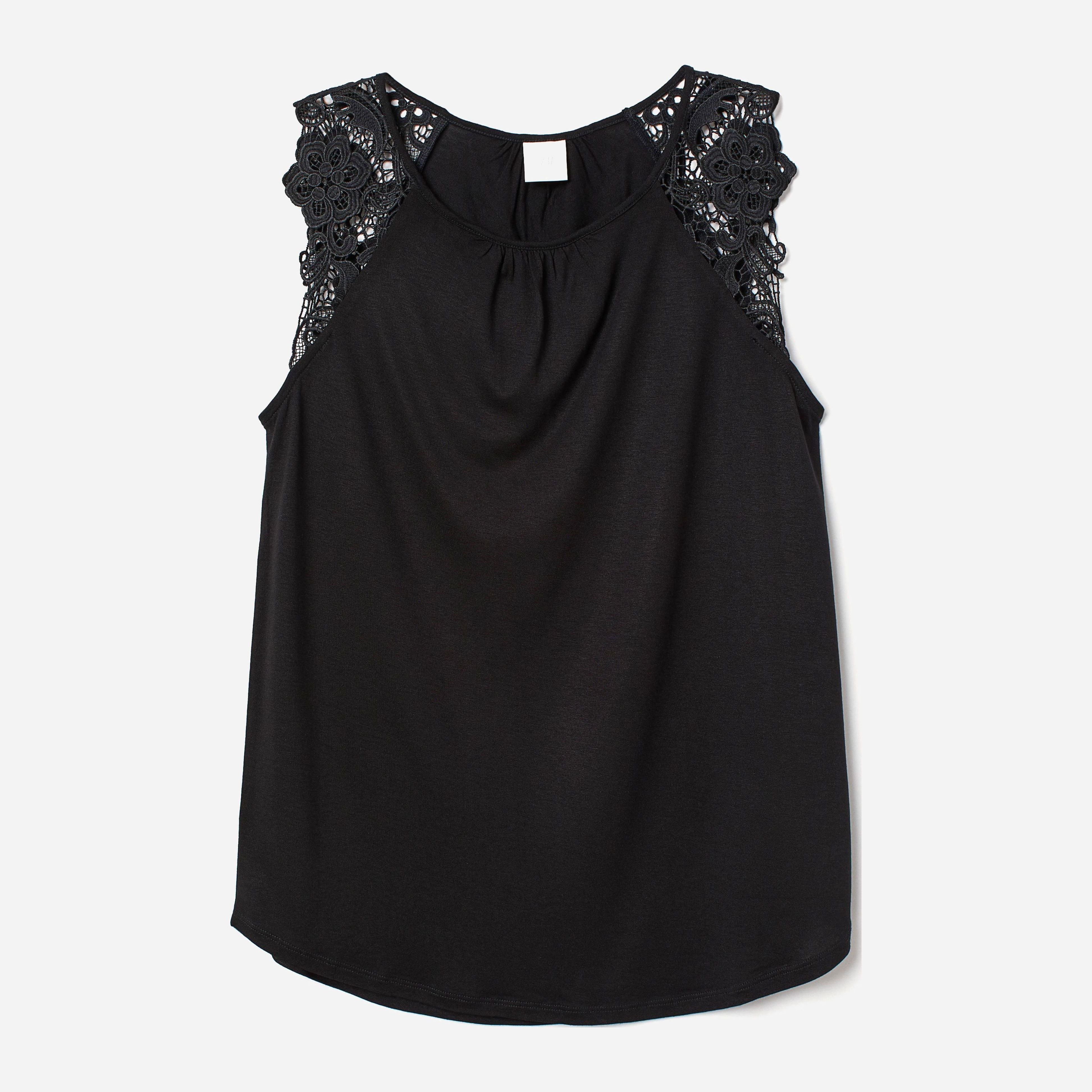 

Топ H&M 0708499-0  Черный, Топ H&M 0708499-0 S Черный