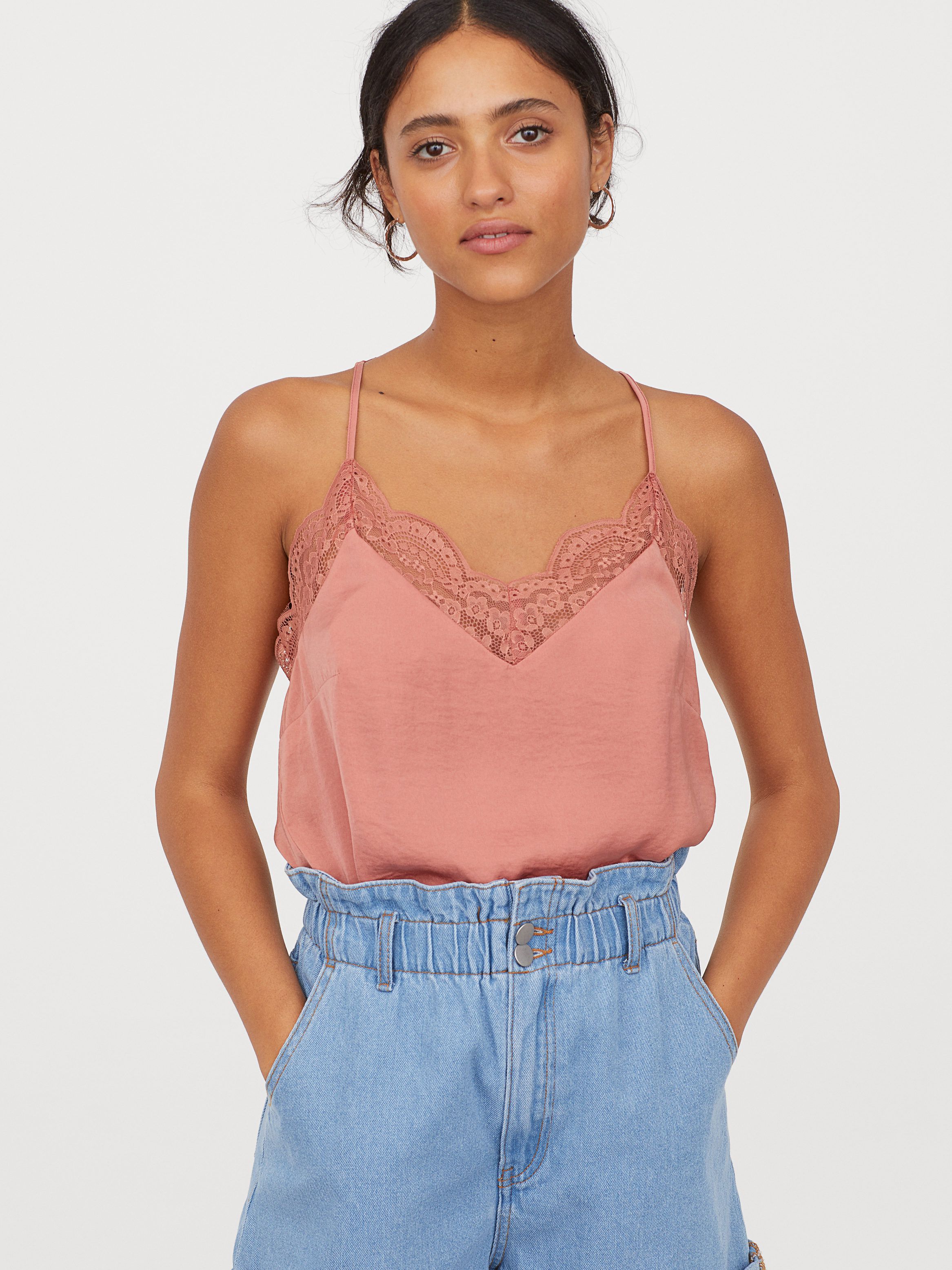 

Топ H&M 0793911-0  Розовый, Топ H&M 0793911-0 34 Розовый