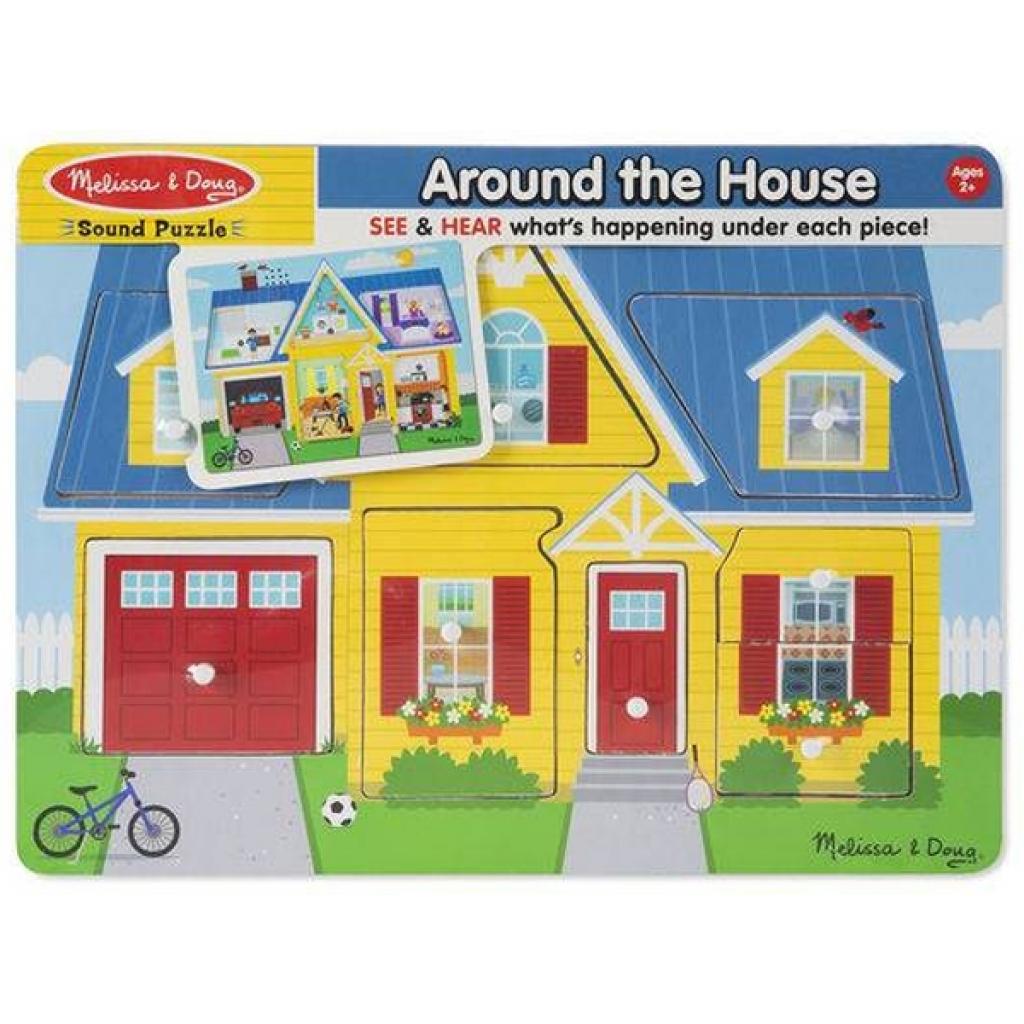 

Развивающая игрушка Melissa&Doug Звуковой пазл Вокруг дома (MD10734)