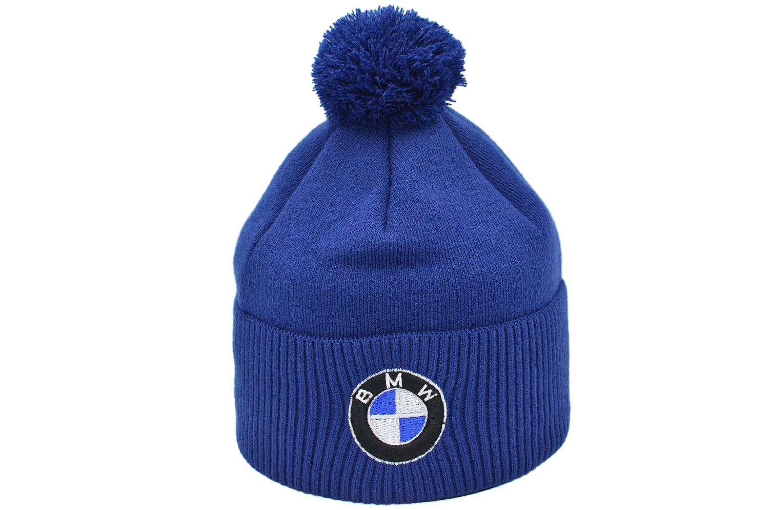 

Шапка з помпоном Flexfit BMW 55-59 см электрик (F-0918-624)