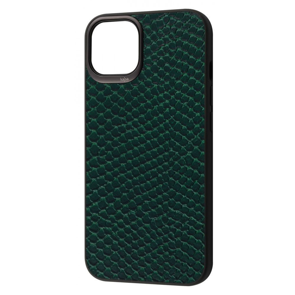 

Чехол Kajsa Crocodile Leather iPhone 12 Pro Max green Зеленый