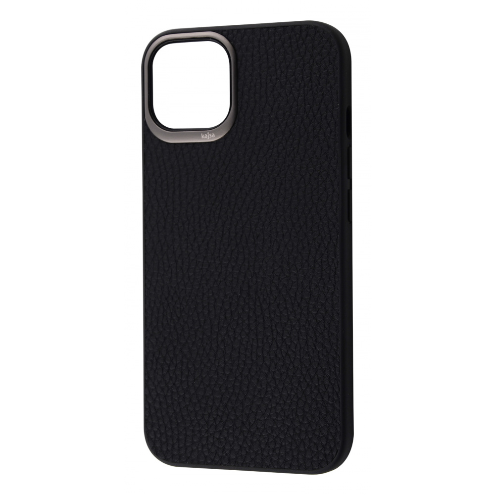 

Чехол Kajsa Grainy Leather iPhone 13 Pro Max black Черный