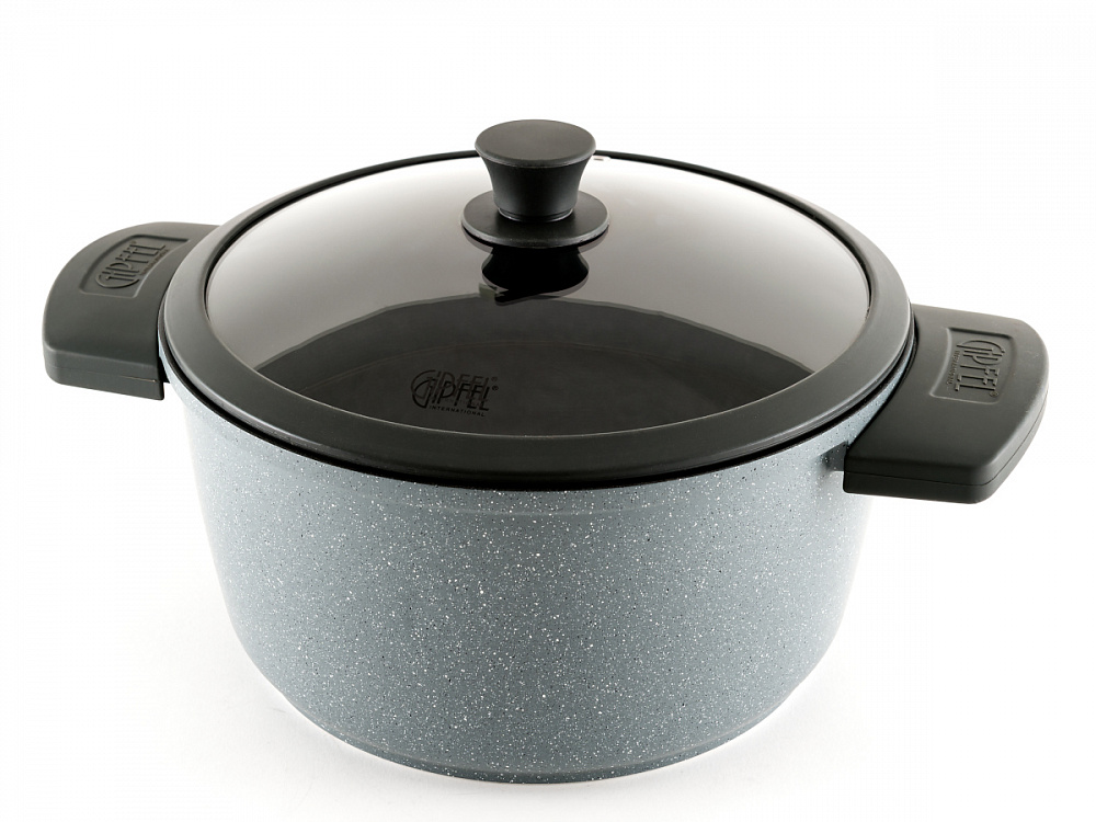 

Кастрюля GIPFEL Greyce 24 см 4,45 л серая (0653)