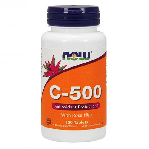 

Вітамін C NOW Vitamin C 500, 100 таб.