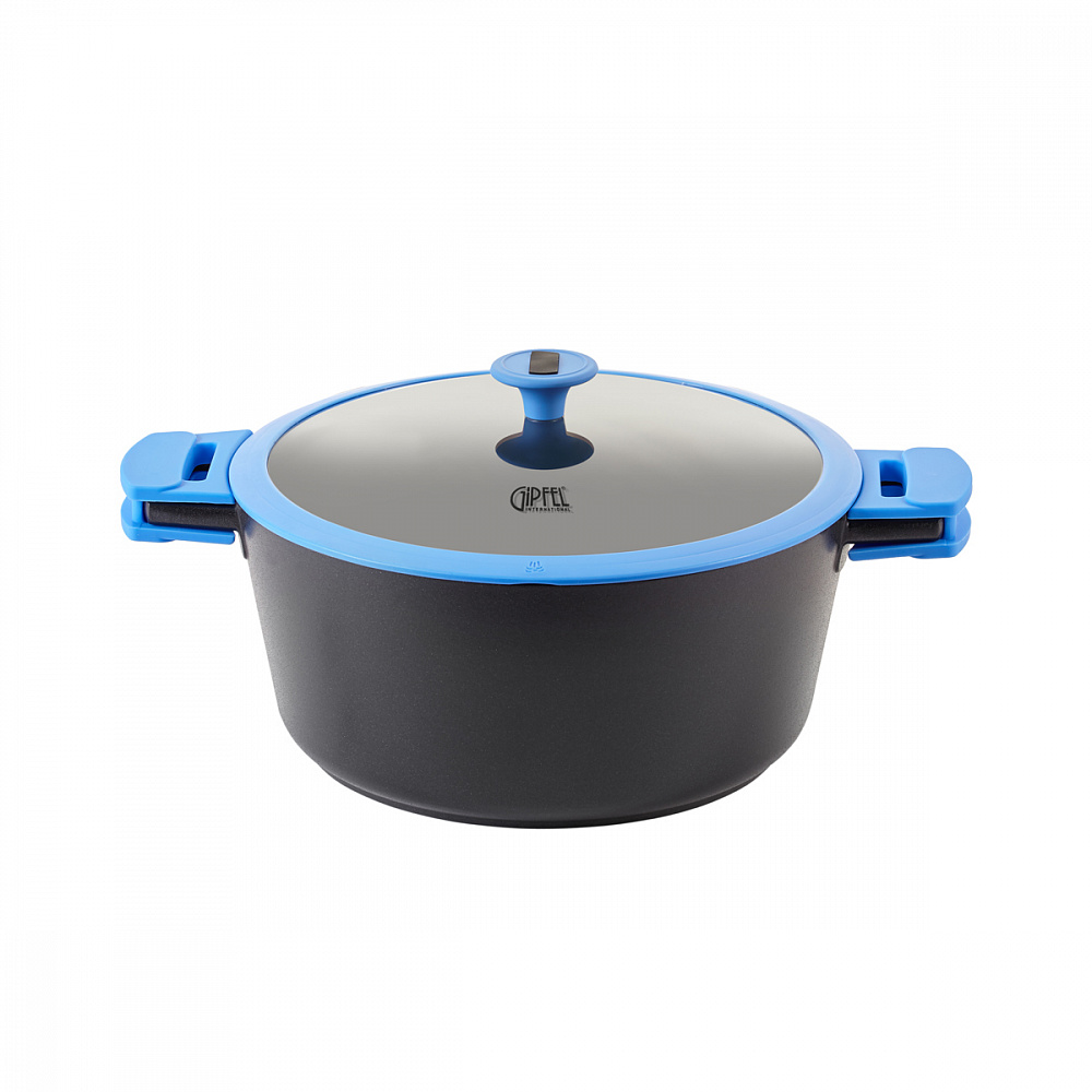 

Кастрюля GIPFEL Magda 28 см 6.8 л черная (2293)