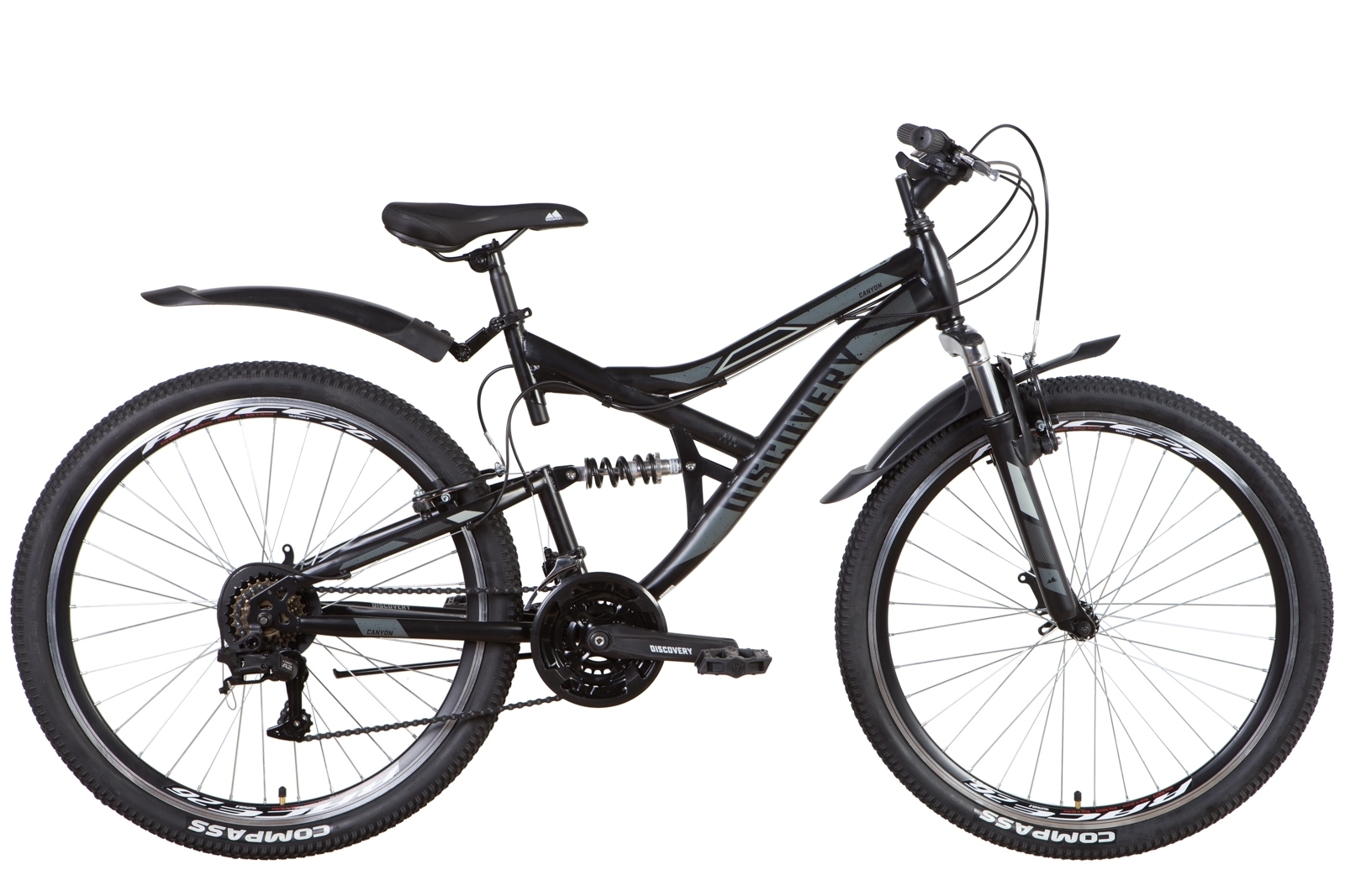 

Велосипед 26" Discovery CANYON AM2 Vbr 17,5"" черно-серый (м) 2022