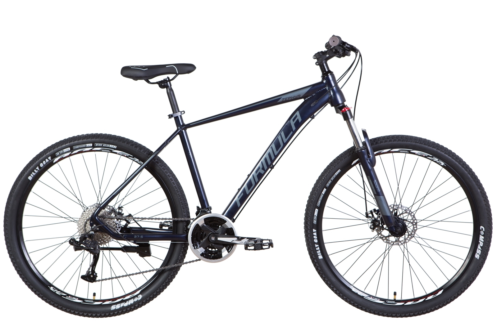 

Велосипед 27.5" Formula ZEPHYR 2.0 DD 19" темно-синий (м) 2022