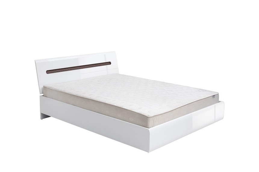 

Кровать BRW Ацтека (LOZ/160 (каркас) ) 160см белый глянец + венге