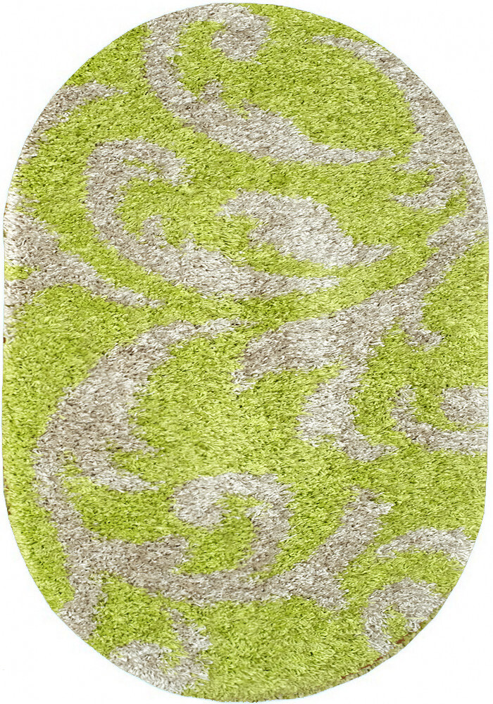 

Ковер с высоким ворсом Loca 9161A l-green овал 1.50х3.00